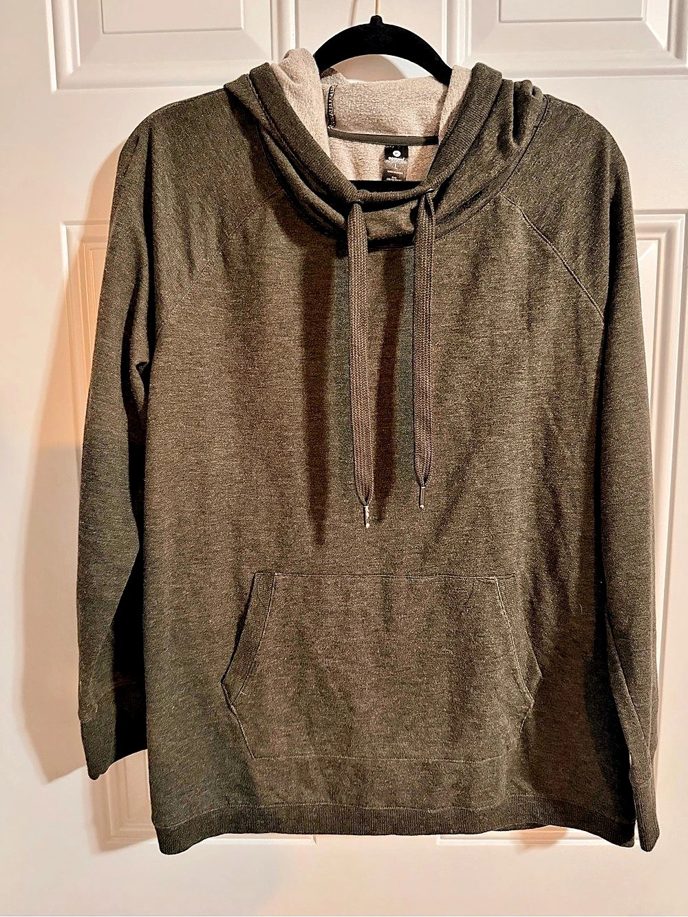 90 Degree by Reflex Womans Pullover Hoodie in Dark Green Size Medium